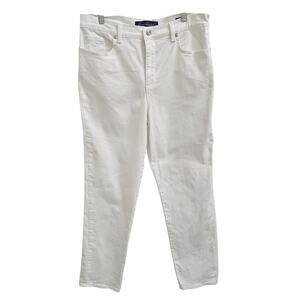 Gloria Vanderbilt White Denim Amanda Jeans Size 12